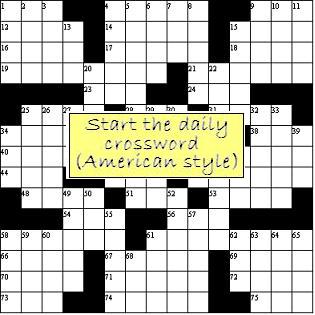 WordLords Daily crossword puzzle (American style)